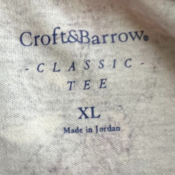 CROFT & BARROW LONG SLEEVE FLORAL CLASSIC TEE NWOT SIZE XL - Picture 4 of 4